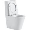 Унитаз-компакт Black & White Universe 7793W без смывного обода с микролифтом