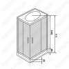 Душевая кабина WeltWasser Laine 1204 120х90 (универсальный монтаж)