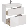 Тумба с раковиной Dreja Prime 90 99.9302 белый глянец