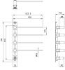 Полотенцесушитель электрический Wonzon & Woghand München 52x70 П4 темный графит WW-A354-GM