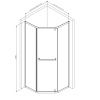 Душевой уголок Am.Pm Gem 90x90 W90G-405-9090-BT