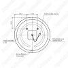 Зеркало Cersanit Eclipse 80см с LED подсветкой и бесконтактным выключателем 64143