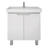 Тумба с раковиной Dreja Q Plus (D) 70 99.1005 белый глянец