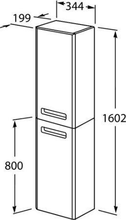 Пенал Roca Gap 35см (R) фиолетовый