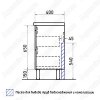 Тумба с раковиной Vigo Geometry 80 бетон