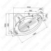Акриловая ванна 1Marka Catania 150x100 (L)