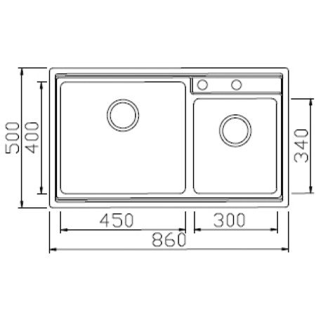 Мойка кухонная Seaman Eco Roma 78x50 SMR-7850B.B