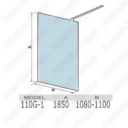 Душевая перегородка WeltWasser WW400 110G-1