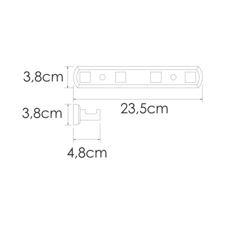 Кронштейн настенный WasserKRAFT Rhin K-8774