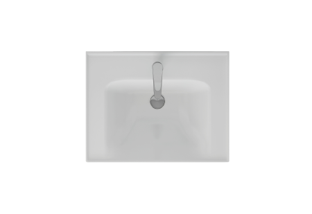 Тумба с раковиной Dreja Eco Grace 60 99.0909 белый глянец