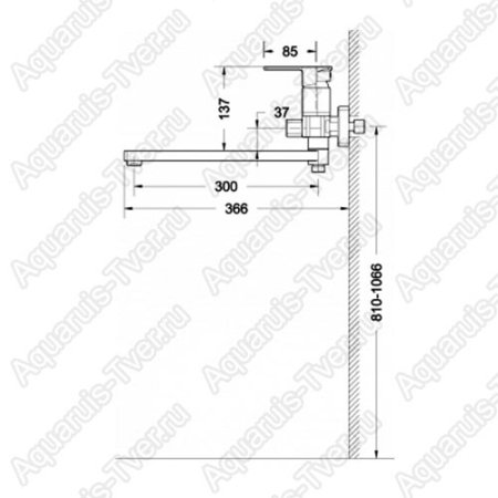 Смеситель Bravat Riffle для ванны F672106C-L