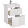 Тумба с раковиной Dreja Prime 70 99.9301 белый глянец