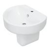 Раковина Sanita Luxe Best 55.5см WB.PD/Best/55-C/WHT.G/S1