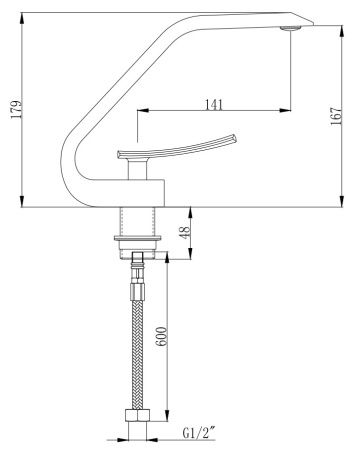 Смеситель для раковины Boch Mann Hoe BM9633