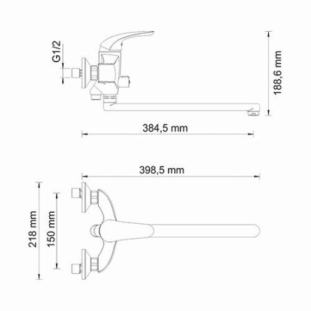 Смеситель WasserKRAFT Rossel 2802L для ванны