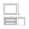 Тумба Comforty Феррара-100 00004148009CF с раковиной Comforty-50110