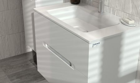 Тумба с раковиной Jorno Modul 80 Mоl.01.77/P/W