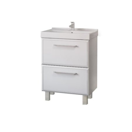 Тумба c раковиной Raval Fest 60 белый глянец