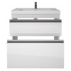 Тумба с раковиной Dreja Eco Grace Plus 70 99.0905 белый глянец