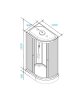 Душевая кабина Parly EF1231 (L) 120x80