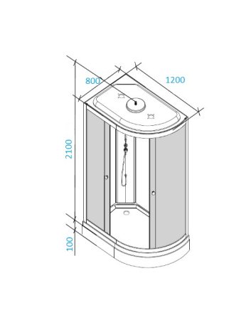 Душевая кабина Parly EF1231 (L) 120x80