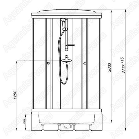 Душевая кабина Triton Стандарт 90х90 В (полосы)