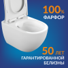 Инсталляция Cersanit Vector с унитазом Brasko без смывного обода с микролифтом кнопка белый глянец