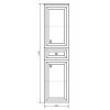 Пенал Comforty Феррара 40см 00004148010CF