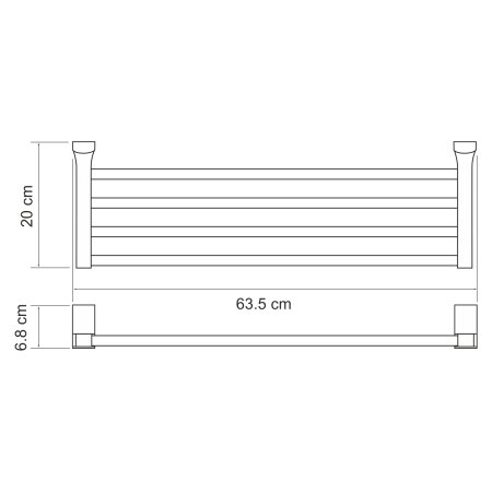 Полотенцедержатель WasserKRAFT Leine K-5011WHITE