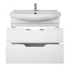 Тумба с раковиной Dreja Eco Laguna Plus 75 99.0106 белый глянец