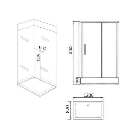 Душевая кабина Grossman Style 120x80 GR167 
