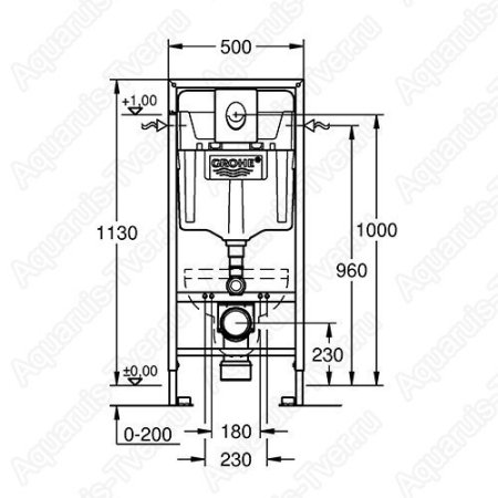 Инсталляция для унитаза Grohe Rapid SET 4 в 1 кнопка Arena Cosmopolitan