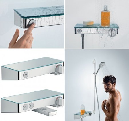 Смеситель Hansgrohe Ecostat Select для ванны термостатический (хром)