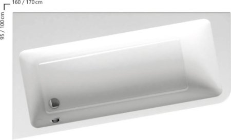 Акриловая ванна Ravak 10° 170х100 (L)