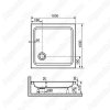 Душевой поддон RGW Style KV 100x100