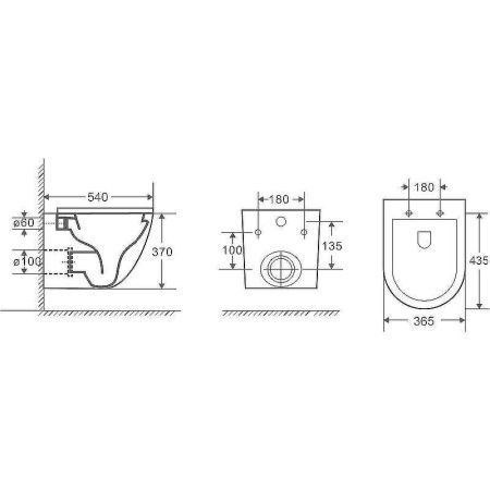 Унитаз подвесной WeltWasser Merzbach 041 XL MT-BL 10000008269