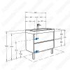 Тумба с раковиной Aquaton Сканди 90 дуб верона/белый глянец