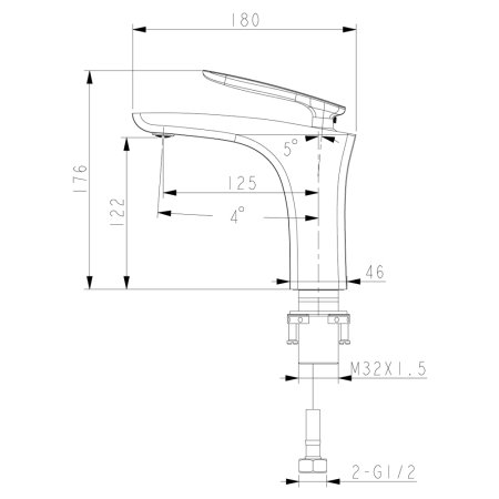 Смеситель Lemark Bellario LM6806C для раковины