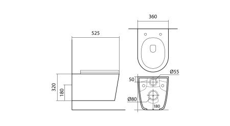 Унитаз подвесной Aquatek Вега AQ1905-00