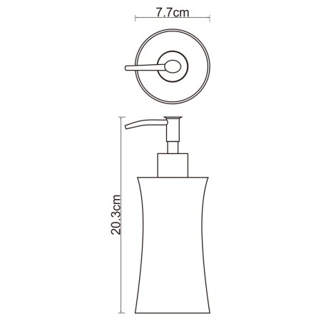 Дозатор для жидкого мыла WasserKRAFT Salm K-7699 (серый)