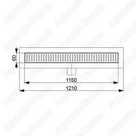 Душевой лоток AlcaPlast APZ101-1150 Low с ножками и сифоном