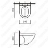 Унитаз подвесной Sanita Luxe Attica WC.WH/Attica/DM/WHT.G/S1