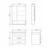 Тумба Comforty Никосия-60П 00-00011161CF с раковиной Fest-60
