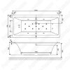 Акриловая ванна Excellent Pryzmat 200x90