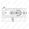 Акриловая ванна Aquatek Оберон 170х70