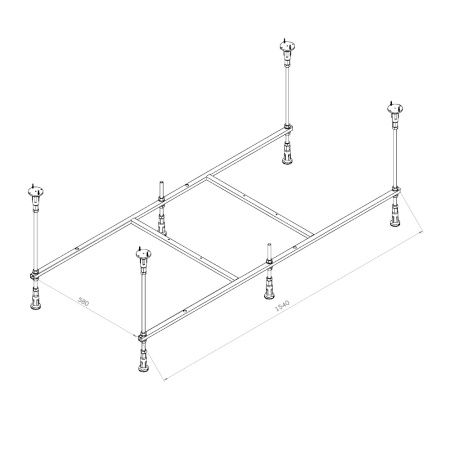 Каркас для ванны Am.Pm X-Joy 160х70 W94A-160-070W-R