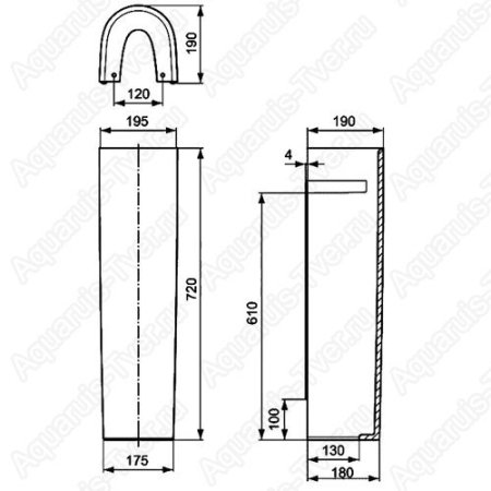 Пьедестал для раковины Ideal Standard Connect