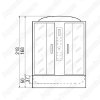 Душевая кабина River Wisla 150/80/55 ТН