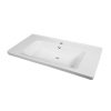 Тумба с раковиной Dreja Big Inn 100 77.0205W белый глянец