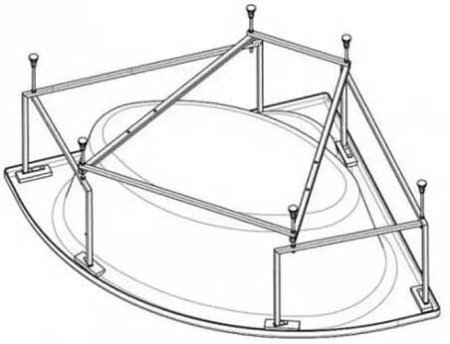 Мотажный комплект для ванны Santek Карибы 140x140 1.WH11.2.430